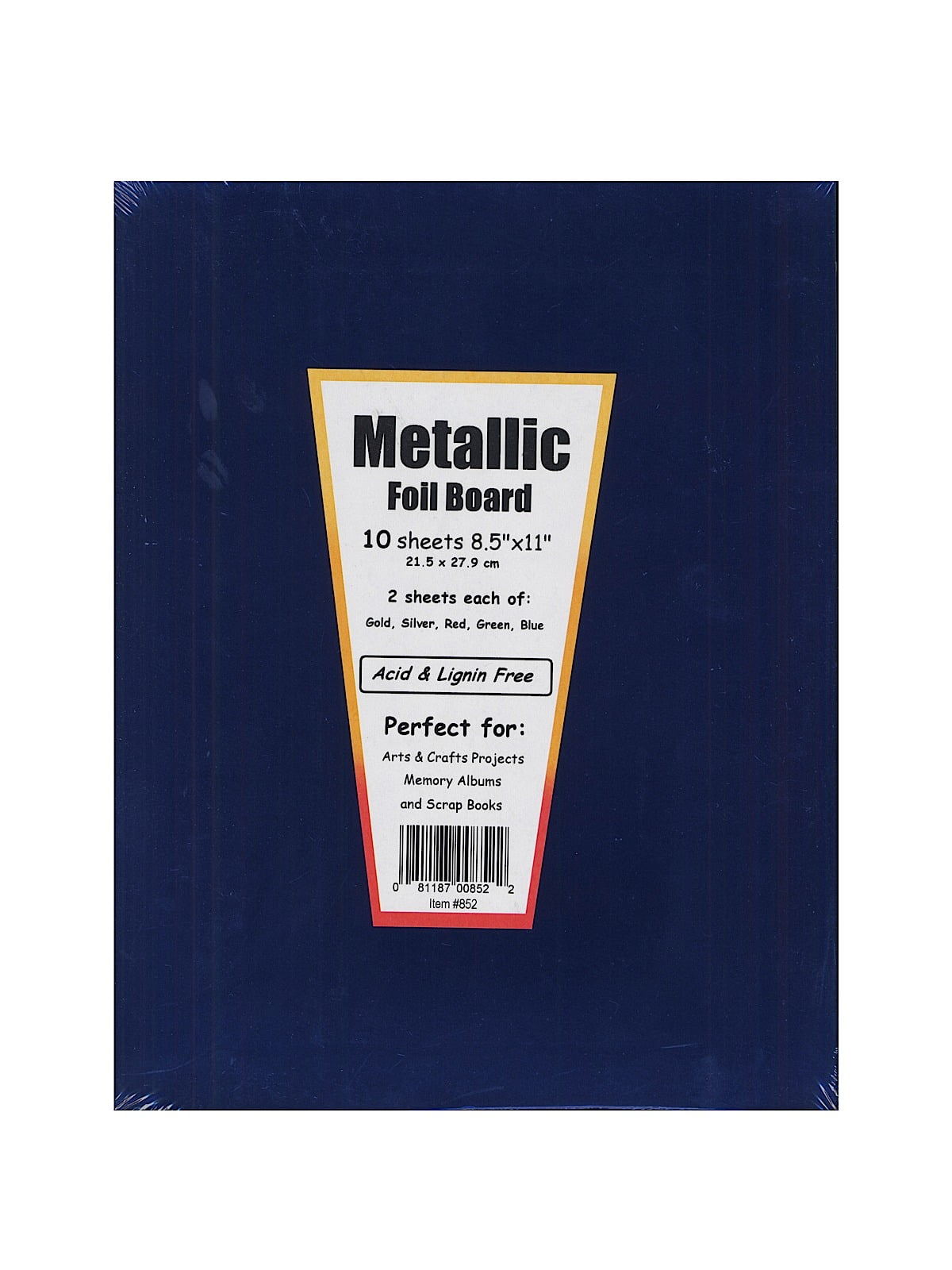 Metallic Foil Board assorted, 8 1/2 in. x 11 in. (pack of 3)