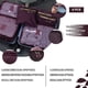 thumbnail image 4 of Bolsa de almacenamiento de viaje de 6 piezas, bolsa de compresión multifuncional para clasificar ropa, bolsa de almacenamiento de equipaje, 4 of 7