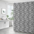 thumbnail image 1 of Fiudx Ofertas Flash Del Día Cortina De Ducha De Poliéster, Diseño Y Poliéster, De Secado Rápido, Dobladillo Ponderado, Juego De Cortinas De Ducha Para Baño Y Lavable Con 12 Ganchos, 1 of 7