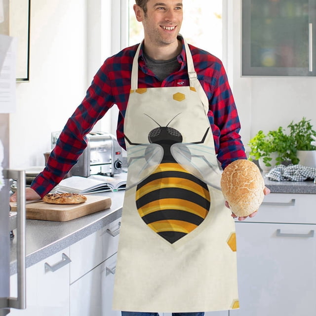 WIFKLSIIPG Festival Printed Linen Sleeveless Apron Kitchen Oil and Stain Sleeveless Cover Kitchen Apron