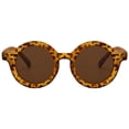 thumbnail image 1 of Kid Sunglasses Retro Small Round Frame Sunglasses Leopard Grain Sunglasses, 1 of 7