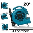 thumbnail image 5 of XPOWER X-830H 1 HP Air Mover, Carpet Dryer, Floor Fan, Blower with Telescopic Handle and Wheels, 5 of 7