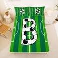 thumbnail image 5 of Erosebridal Initial Alphabet B Queen Sheet Sets,Ball Sport Games Football Court Kids Bed Set For Boys 4-Piece, 5 of 6