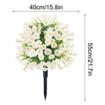 thumbnail image 3 of Artificial Flowers with Ground Spikes for Outdoor - UV-Resistant Fake Plants, No Fade Faux Plants for Porch, Garden, Yard & Patio Decor, 3 of 9