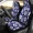 style-1321, variant on Hibiscus Car Seat Covers come in 2 packs that fit most auto accessories with printed pattern universal front seat covers