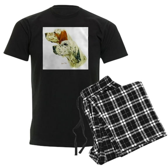 CafePress - English Setter Men's Light Pajamas - Men's Dark Loose Fit Cotton Pajama Set