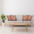 thumbnail image 4 of Ambesonne Vintage Throw Pillow Cover 4 Pack, Retro Cassette Music, 24", Orange Brown, 4 of 7