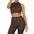thumbnail image 5 of Liacowi Women 2 Piece Outfits Sleeveless Slim Fit Tank Top Shirt + High Waist Flare Pants Casual Sexy Suit Sets, 5 of 8