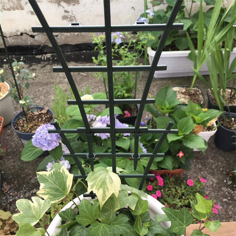 2Pcs Plant Support Rack Garden Plastic Trellis Flower Vines Climbing Stand Frame 
