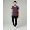 thumbnail image 2 of Real Essentials 5 Pack: Women's Dry Fit Short Sleeve V Neck Workout Top - Fitness Gym Athletic Yoga T-Shirt (Plus Available), 2 of 2