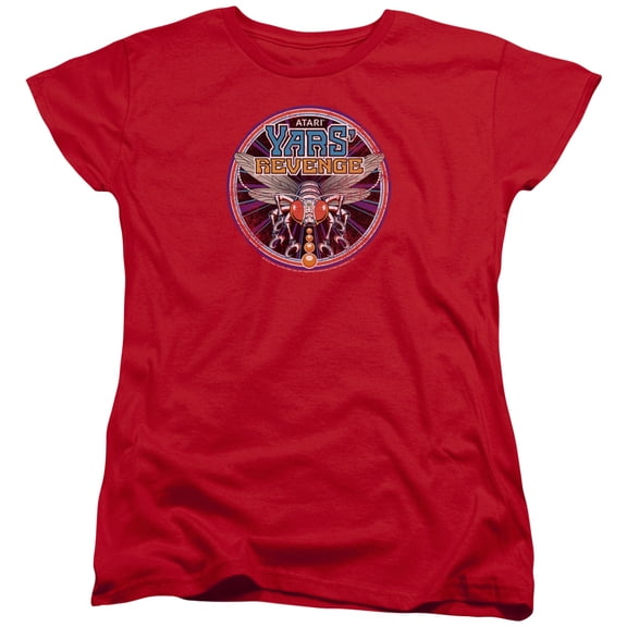 Atari Yars Revenge Patch S/S Women's T-Shirt Red