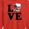thumbnail image 3 of Peanuts - Love Snoopy  - Toddler And Youth Long Sleeve Graphic T-Shirt, 3 of 6