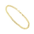 thumbnail image 2 of Real 10k Yellow Gold Hollow Cuban Men and Women Bracelet/Anklet 3.5mm , 8", 2 of 6