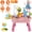Pink, variant on Imountek 3 in 1 Kids Water Play Table with Electric Faucet, Kitchen Sink & Fishing Game, Role Play Toy for Toddlers Ages 3+, Blue