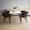 Black, variant on 2-Pack Mid Century Modern Faux Leather Dining Chairs with Curved Open Back, Upholstered Kitchen & Dining Room Chairs, Barrel Back Accent Chairs with Metal Legs, Black