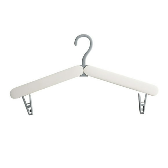 Generic Travel Hangers Portable Folding Clothes Hangers Outdoor Hangers Foldable Clothes Drying Rack Non-slip Folding Coat Hanger for Travel