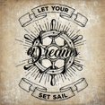 thumbnail image 2 of Kimberly, Allen 15x15 White Modern Wood Framed Museum Art Print Titled - Let Your Dreams Set Sail, 2 of 4