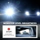 thumbnail image 4 of Linterna LED recargable | Carga USB | Luz potente y superbrillante con foco fijo | Largo alcance: 200-500 m | Luz portátil de emergencia para exteriores, camping, senderismo y ABS, impermeable, 4 of 9
