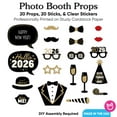 thumbnail image 4 of Big Dot of Happiness Hello New Year - 2026 NYE Party Photo Booth Props Kit - 20 Count, 4 of 7
