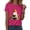 Hot Pink, variant on Women T Shirts Halloween Ghoul Gang T-Shirt Women Vintage Goth Queen Graphic Tee Horror Movies Tshirt Short Sleeve Fall Tops Pink,3XL