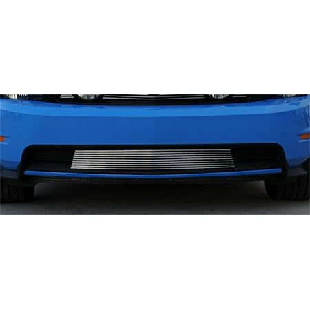 T-rex Billet Bolt TRex Grilles 25521 Horizontal Aluminum Polished Finish Billet Bumper Grille Bolt-on for Ford Mustang GT ()