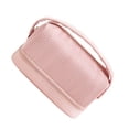 thumbnail image 1 of Guardurnaity Bolsa de maquillaje impermeable para mujer, artículos esenciales de viaje, bolsa de cosméticos de viaje de gran capacidad, Bolsas de mensajero y de hombro rosa, 1 of 6