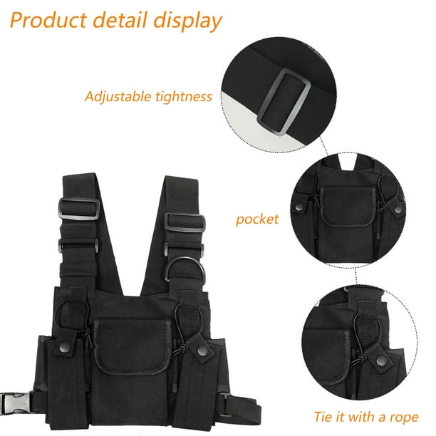 Bolso de pecho para hombre y mujer chaleco rinonera moderna a la moda Ormromra
