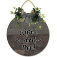 thumbnail image 1 of Eveokoki 11" Rustic Bathroom Hanging Wooden Signs,Wipe It Seal Good Family Sign Rustic Wall Decor Indoor and Outdoor Decoration Farmhouse Primitive for Home Wall Sign Door, 1 of 5