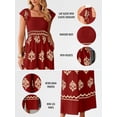 thumbnail image 2 of DOKOTOO Womens Jumpsuits Retro Boho Print Casual Fit Wide Leg Jumpsuits and Rompers with Pockets Lightweight Playsuits, 2 of 8