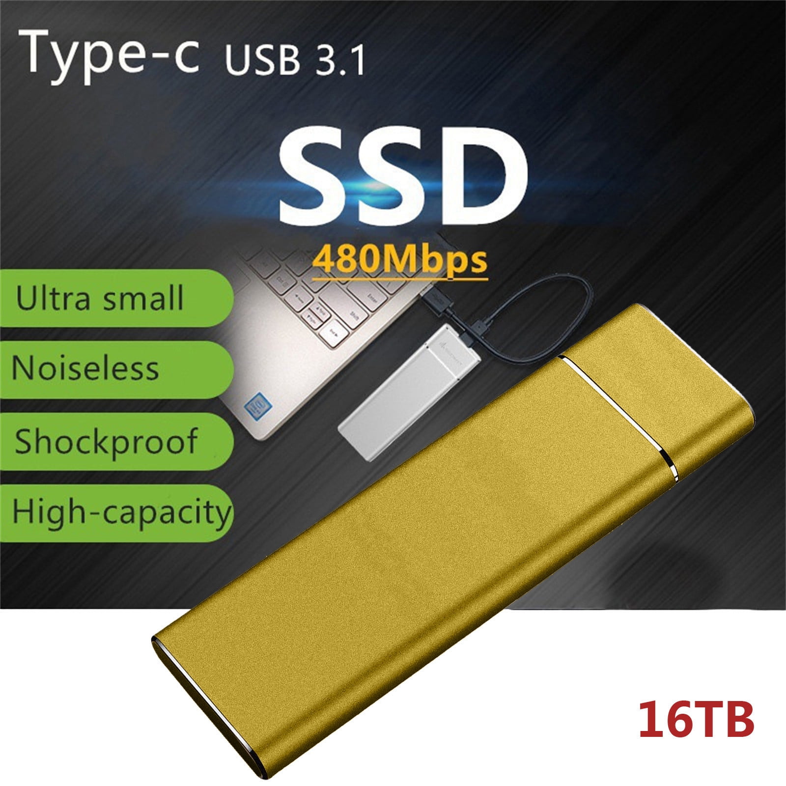 Micron, Crucial X10 8TB Portable SSD, USB-C 3.2 2x2 - Walmart.com