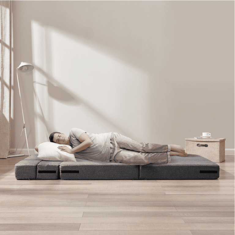Z-HOM Folding Sofa Bed, Twin Size Floor Couch with Memory Foam