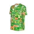 thumbnail image 6 of Fotbe St Patrick's Day6 Baseball Jersey Shirt for Men and Women, Casual Short Sleeves Button Down T-Shirt-XX-Large, 6 of 9