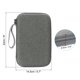 thumbnail image 2 of Estuche organizador electrónico Uxcell de 9 x 5.7 pulgadas, bolsa organizadora de cables dura e impermeable de EVA, gris oscuro, 2 of 7
