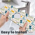thumbnail image 6 of Sikiie Childish Dinosaur Splash Guard for Sink Faucet-1 PC Super Absorbent Fast Drying Mat Sink Gadgets-Splash Guard for Kitchen, Sink Mat, 6 of 7