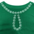 thumbnail image 5 of Ounisa Women Long Sleeve Shirt Going Out Top Rhinestone Sequin Keyhole Neck Knit Ribbed Slim Casual T-Shirt, 5 of 8