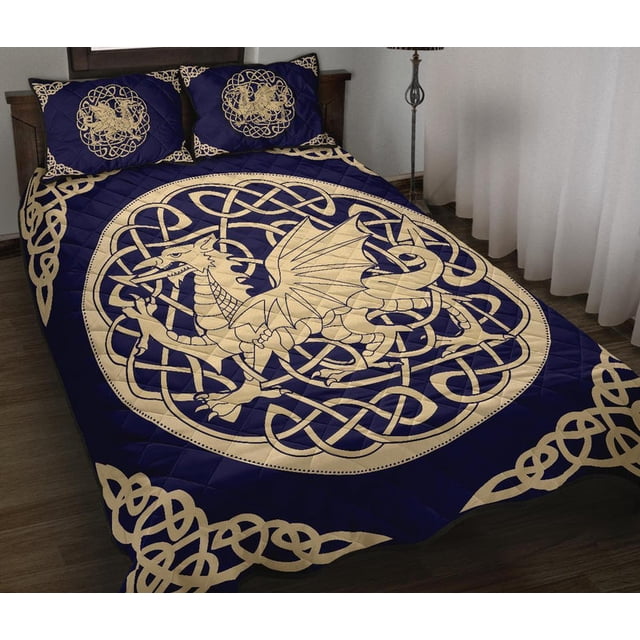 Juego de Cama Edredón Gales - Cama Edredón Dragón Galés 02