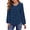 Z D Navy Blue, variant on UVN Blouses for Women V Neck Long Sleeve Shirts Dressy Casual Ruffle Chiffon Tops