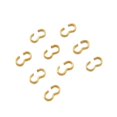 thumbnail image 2 of 100pc Iron Quick Link Connectors Chain Findings Number 3 Shaped Clasps Golden 7.5~8x4x1~2mm, 2 of 8