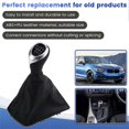 thumbnail image 4 of Car 6 Speed Manual Gear Lever Stick Shift Knob with PU Leather Dustproof Boot for 1 3 Series F20 F30 2011-2016 RHD, 4 of 4
