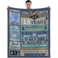 thumbnail image 1 of LHSHID Best Gifts for 18th Year Old Boys Blanket Flannel Soft and Comfortable Anti static Bed Sofa Blanket 50x60in, 1 of 6