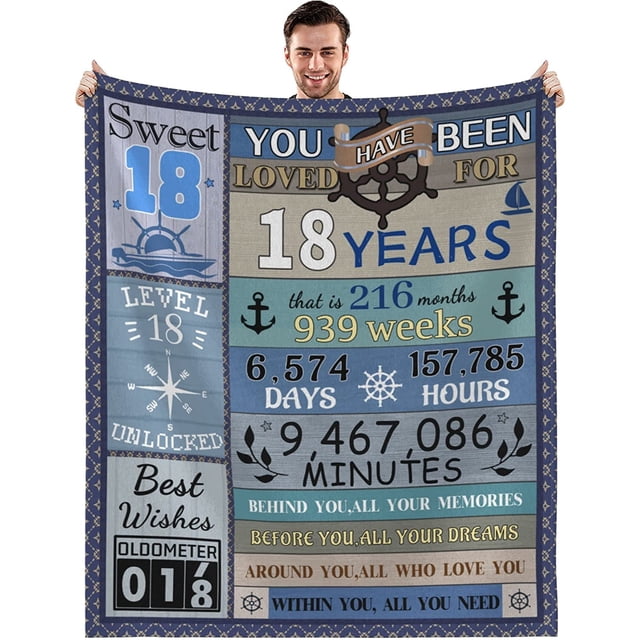 LHSHID Best Gifts for 18th Year Old Boys Blanket Flannel Soft and Comfortable Anti static Bed Sofa Blanket 40x50in