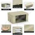 thumbnail image 6 of Sorbus Clothes Storage Bags – Foldable Storage Bins with Lids, Handles & Clear Window for Closet, Bedroom, Blanket, Comforter, Clothing Organization – Set of 8, Medium Size, 6 of 6