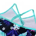 thumbnail image 5 of BESLY Little/Big Girls' Ruffle Swimsuit One Piece Bathing Suit Cute Floral Print Beauty Back Suspender Bodysuit Swimwear Beachwear, 5 of 5