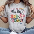 thumbnail image 2 of First Day of Second Grade Back to School Teacher Girls T-Shirt Unisex, Sizes S-5XL, Tbun, 2 of 5