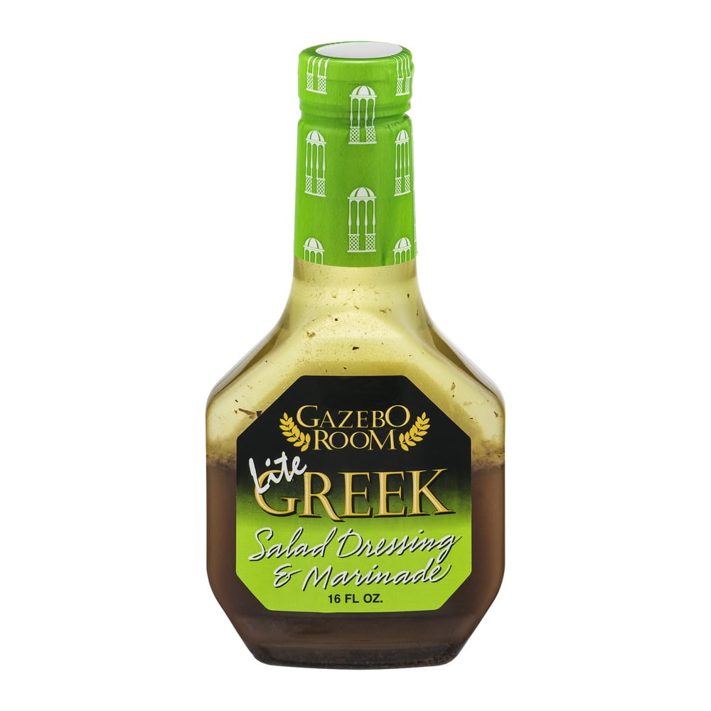 Gazebo Room Lite Greek Salad Dressing & Marinade, 16.0 FL OZ - Walmart