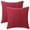 Burgundy, variant on REGALWOVEN Pack of 2 Corduroy Throw Pillow Covers, Soft Decorative Square Cushion Covers for Sofa Green 18" x 18"