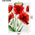 thumbnail image 3 of FMSHPON Poppies Flowers Clipboard Hardboard Wood Nursing Clip Board and Pull for Standard A4 Letter 13x9 inches, 3 of 8