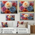 thumbnail image 4 of Designart Chrysanthemums framed wall art decor, Chrysanthemums framed wall Art, Chrysanthemums Vibrant composition I , Multi-Color Traditional Natural framed wall art, Natural brown color Frame, 4 of 5