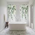 thumbnail image 4 of Sage Green Eucalyptus Kitchen Curtain for Berdoom Living Room Cafe 72 Inch Length, Watercolor Spring Weeping Botanical Tiers Curtains Light Filtering Drapes Window Treatment 2 Panels 52"Wx72"L, 4 of 8