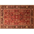 thumbnail image 1 of Ahgly Company Indoor Rectangle Oriental Orange Traditional Area Rugs, 2' x 3', 1 of 4